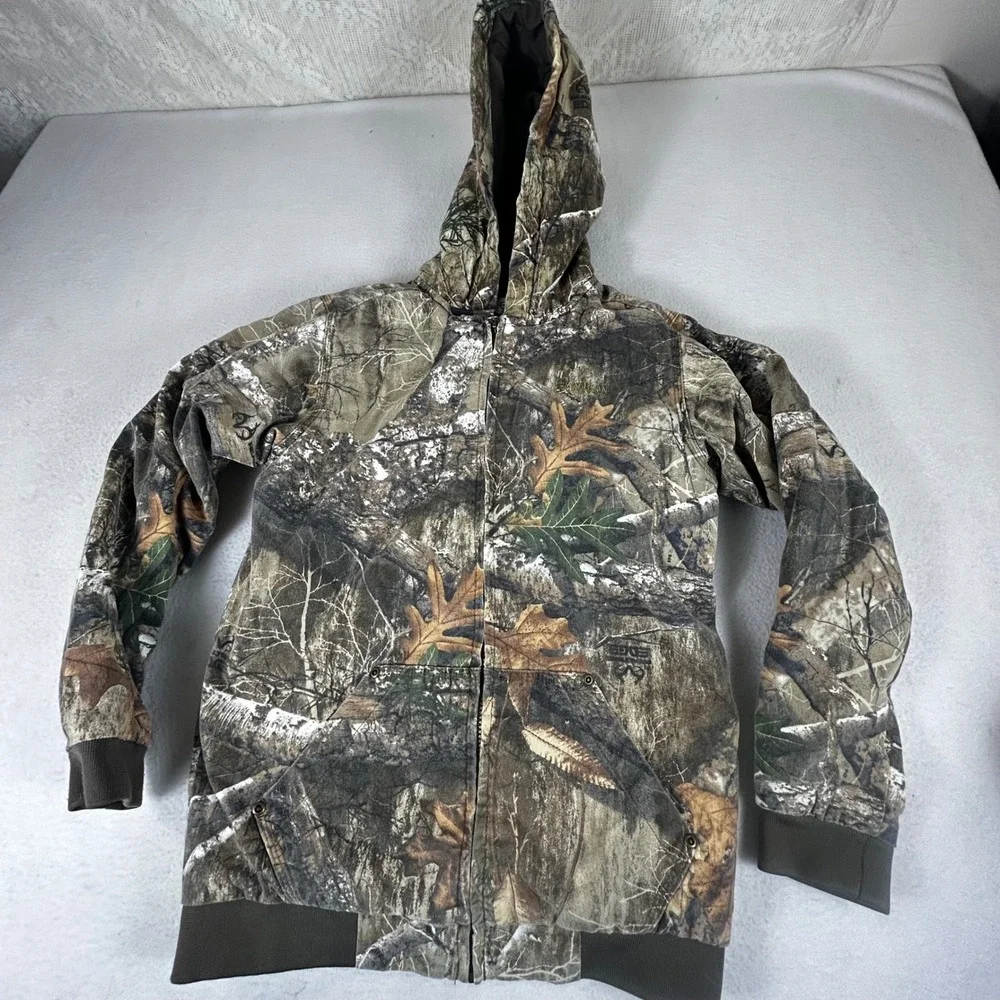 Magellan Outdoors Kids Large RealTree Edge Camo‎ Hooded Insulated Jacket Coat